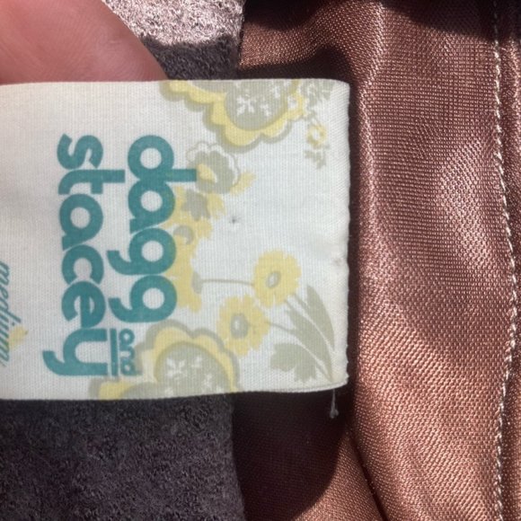 Dagg and Stacey Brown Wool Sweater/Jacket, Cowl Neck - Picture 2 of 3